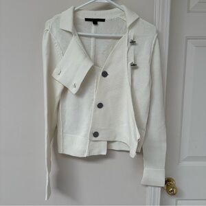 Katherine Barclay 100% cotton asymmetric cardigan size M
